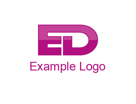 letter E and letter D together