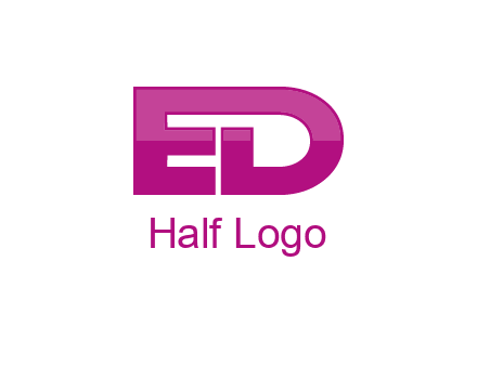 letter E and letter D together