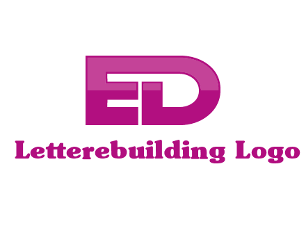 letter E and letter D together