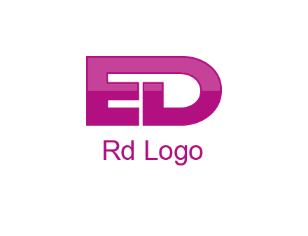 letter E and letter D together
