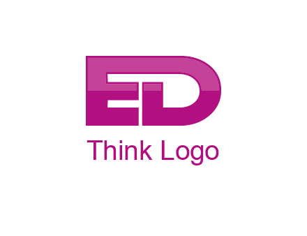 letter E and letter D together