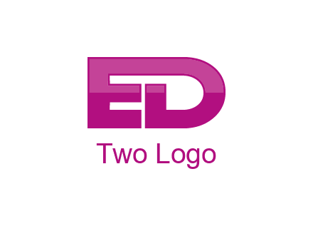 letter E and letter D together