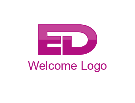 letter E and letter D together