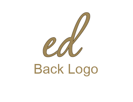 cursive writing letter ED