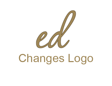cursive writing letter ED
