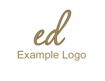 cursive writing letter ED