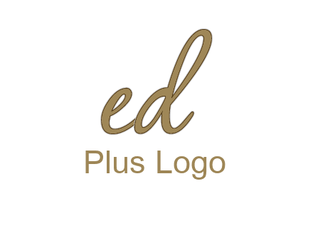 cursive writing letter ED