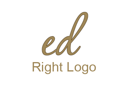 cursive writing letter ED