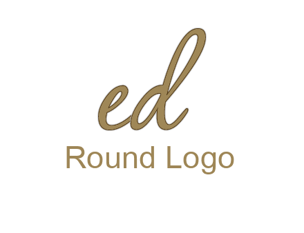 cursive writing letter ED