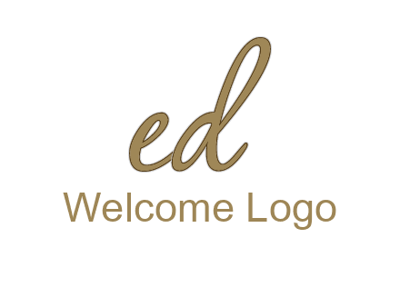 cursive writing letter ED