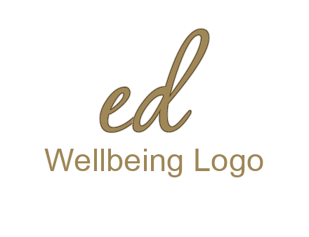 cursive writing letter ED