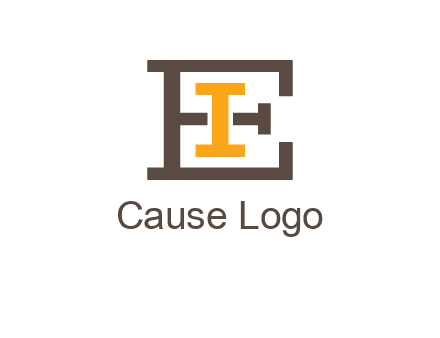 letter I in letter E
