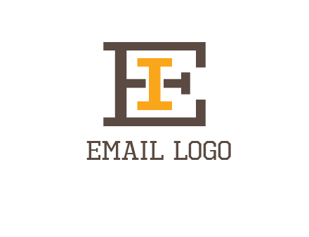 letter I in letter E