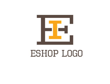 letter I in letter E