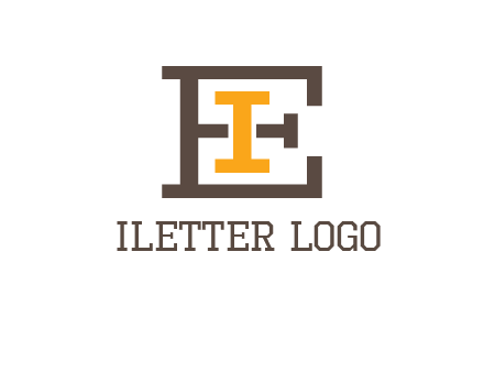 letter I in letter E