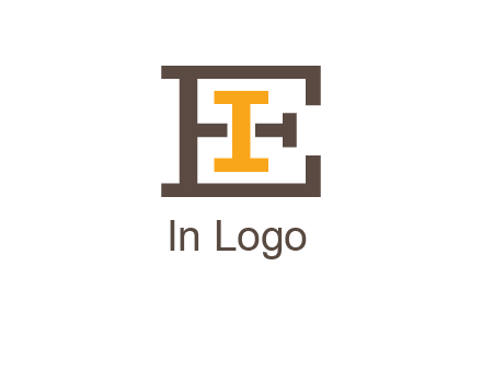 letter I in letter E