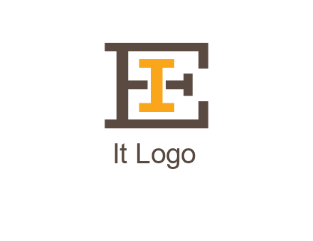 letter I in letter E