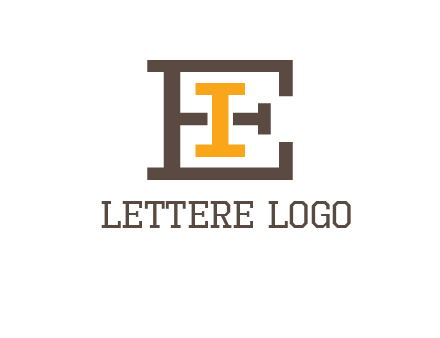 letter I in letter E