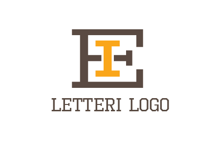 letter I in letter E