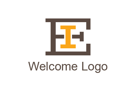 letter I in letter E