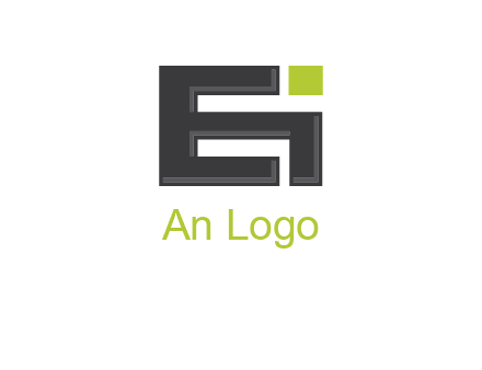 letter E forming letter I