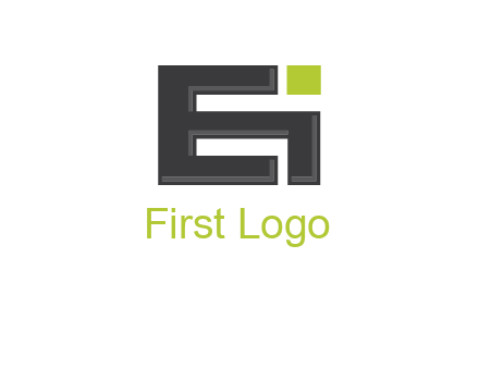 letter E forming letter I