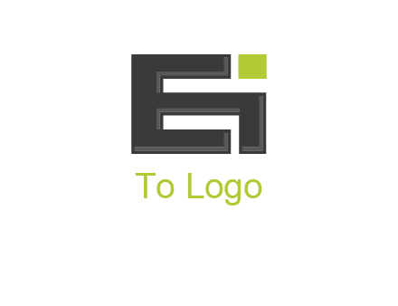letter E forming letter I