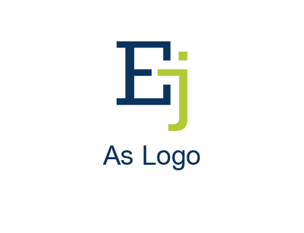 letter E and letter J together