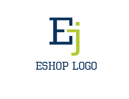 letter E and letter J together