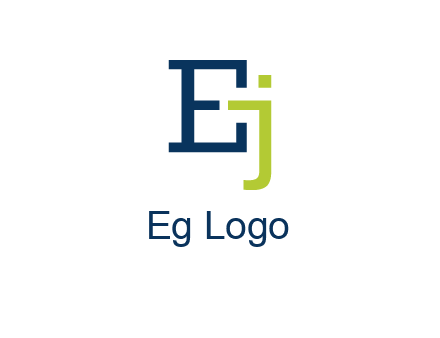 letter E and letter J together