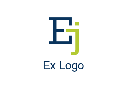 letter E and letter J together