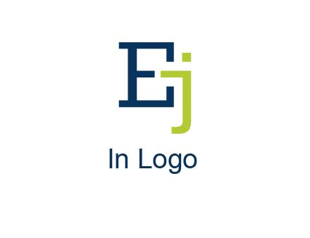 letter E and letter J together
