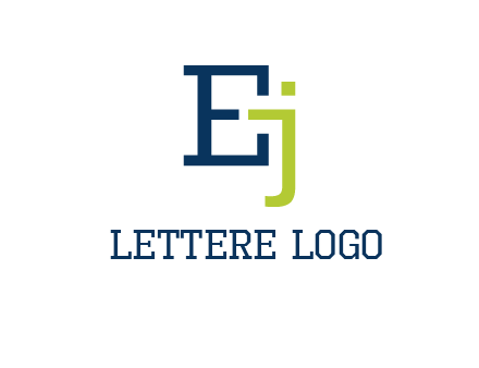letter E and letter J together