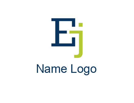 letter E and letter J together