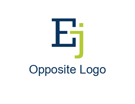 letter E and letter J together