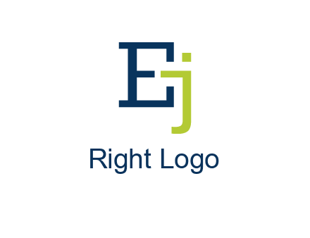 letter E and letter J together