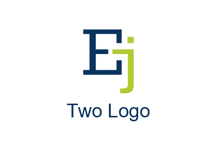 letter E and letter J together