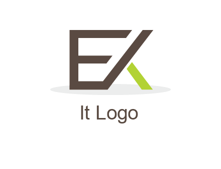 letter K forming from letter E