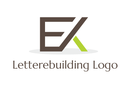 letter K forming from letter E