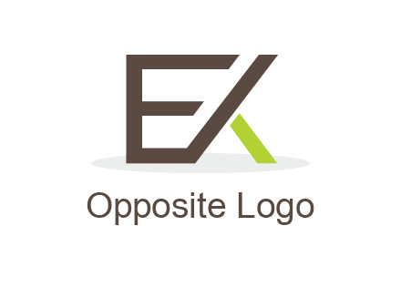 letter K forming from letter E