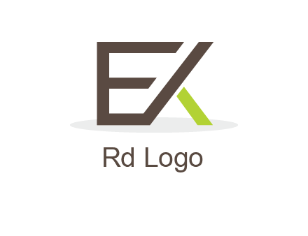 letter K forming from letter E