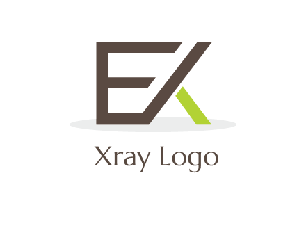 letter K forming from letter E