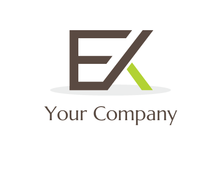 letter K forming from letter E