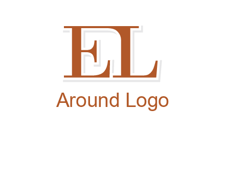 letter EL joined together