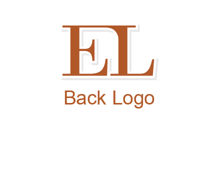 letter EL joined together