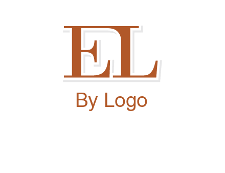 letter EL joined together