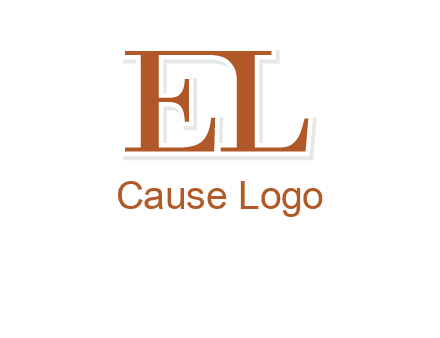 letter EL joined together