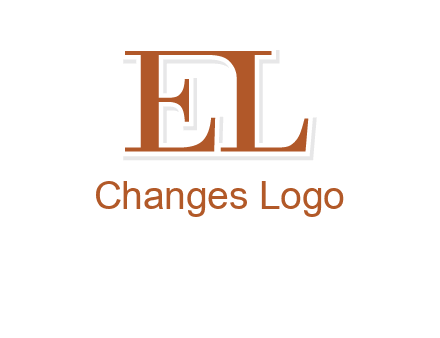 letter EL joined together