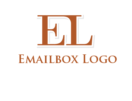 letter EL joined together