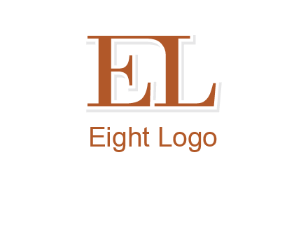 letter EL joined together